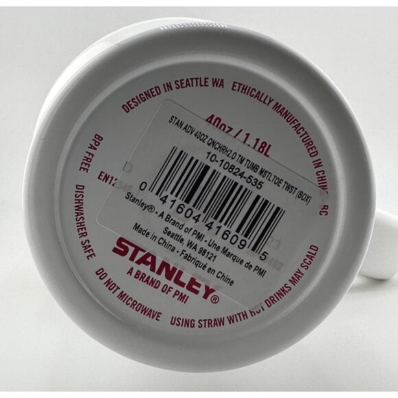 Stanley Quencher H2.0 FlowState Tumbler 40oz, MISTLETOE TWIST - Picture 4 of 4